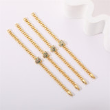 Estilo Simple Leopardo Chapado en Cobre Pulseras 1 Pieza