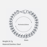 Estilo Simple Geométrico Chapado en Acero Inoxidable Pulseras 1 Pieza