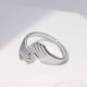 Fashion Hug Palm Anillo abierto de acero inoxidable 1 pieza