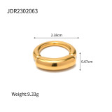 Elegantes anillos chapados en oro de 18 quilates con incrustaciones de circonita turquesa y serpiente ovalada de acero inoxidable