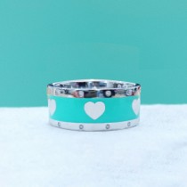 Anillos de acero de titanio con forma de corazón retro elegante a granel