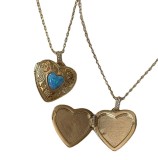 Collar colgante chapado en oro de 18 quilates con revestimiento de cobre en forma de corazón de estilo simple