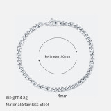 Estilo Simple Geométrico Chapado en Acero Inoxidable Pulseras 1 Pieza