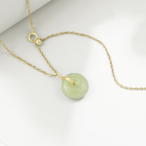 Nuevo Collar con cierre de larga duración, joyería de Jade Hetian de nicho ligero de lujo para mujer, venta al por mayor