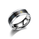 Joyería Titanium Color-cambiante elegante al por mayor del anillo de acero de la temperatura del cuerpo