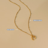Collar De Luna Corto De Moda Simple
