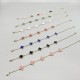 Pulseras chapadas en oro de 18 quilates con revestimiento de acero de titanio y trébol dulce de cuatro hojas estilo IG