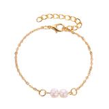 Pulsera de aleación de cuentas simples NHDP145297