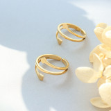La apertura irregular vendedora caliente transfronteriza no puede ser un anillo ajustable Pulsera de anillo de dedo de acero de titanio chapado en oro de 18 quilates de estilo coreano A267
