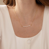 Collar pendiente plateado oro 14K del cobre 14K de la perla de agua dulce irregular del estilo simple a granel