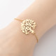 Pulseras de acero y titanio con forma de árbol de estilo moderno