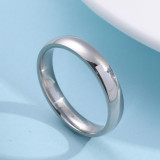 Anillos redondos de revestimiento de acero de titanio de estilo simple