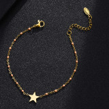 Pulseras con baño de acero inoxidable Fashion Star, 1 pieza