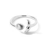 Nuevo Anillo Ajustable Cola de Ballena