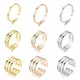 Anillo de acero de titanio con cara lisa simple, joyería masculina