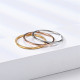 Anillos de chapado de acero inoxidable de círculo básico
