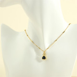 El estilo simple conmuta el collar pendiente del Zircon plateado oro 18K del cobre en forma de corazón a granel