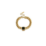 Pulsera de cadena gruesa de acero inoxidable Hip Hop de nuevo estilo