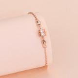 Estilo Simple Geométrico Forma de Corazón Chapado en Cobre Pulseras 1 Pieza