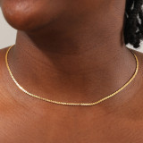 Collar de cobre de estilo simple de 1 pieza
