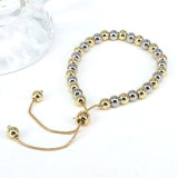 Pulseras chapadas en oro de cobre redondo retro a granel