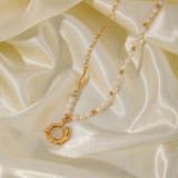 Collar con colgante de cobre irregular retro a granel