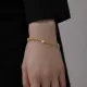 Pulseras De Circón Con Incrustaciones De Acero De Titanio Geométrico De Moda 1 Pieza