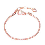 1 pieza de pulseras de circón con incrustaciones chapadas en cobre y corona de búho en forma de corazón a la moda