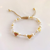 Pulseras de cobre de arcilla suave con forma de corazón y estrella retro