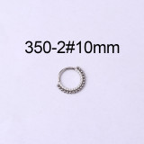 Joyería al por mayor de moda con incrustaciones de acero inoxidable, anillo cerrado con circonita