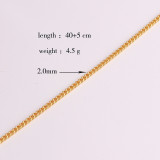 Collar de cobre de color sólido de estilo simple a granel