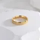 Anillos de revestimiento de acero de titanio con círculo de estilo clásico de estilo simple