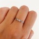 Anillos de circón con incrustaciones de cobre con nudo de lazo de estilo simple