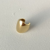 1 pieza Clips de oreja estilo simple en forma de U Color sólido Latón chapado