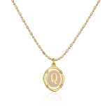 Estilo simple Letra Cobre Chapado en oro Collar con colgante 1 pieza