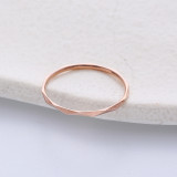 Anillos de acero inoxidable de color sólido de estilo simple que platean anillos de acero inoxidable