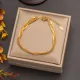 Collar de pulseras con revestimiento de acero de titanio de color sólido de estilo clásico básico