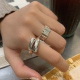 Novedad anillos de cobre irregulares a granel