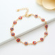 Pulseras de cobre con ojo de diablo de moda Pulseras de cobre chapadas