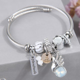 Pulsera De Alas De Ángel Brillantes DL De Moda
