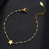 Pulseras con baño de acero inoxidable Fashion Star, 1 pieza