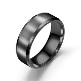 Anillos de acero de titanio con forma de corazón de moda que platean anillos de acero inoxidable
