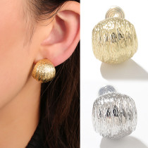 1 pieza Clips de oreja de cobre chapados en cobre geométricos estilo francés Retro estilo coreano