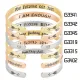 Brazalete de acero inoxidable con flecha de moda Pulseras de acero inoxidable