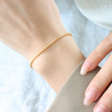 1 pieza Estilo simple Color sólido Pulseras con revestimiento de acero de titanio