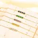 Pulseras redondas plateadas oro del Zircon del estilo simple lindo del acero inoxidable a granel