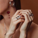 Anillos chapados en plata con revestimiento de cobre Sweet The Answer