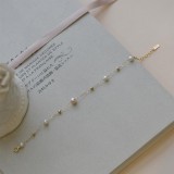 Pulseras de cobre de perlas artificiales geométricas de estilo simple elegante a granel