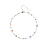 Collar de cobre con cuentas de mariposa, ojo del diablo, moda, 1 pieza