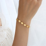 E027 Gold Bracelet 15 + 6cm #1